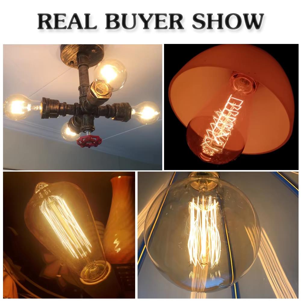Retro Edison Light Bulb E27 40 - Home Decor Retro บทวิจารณ์และราคา