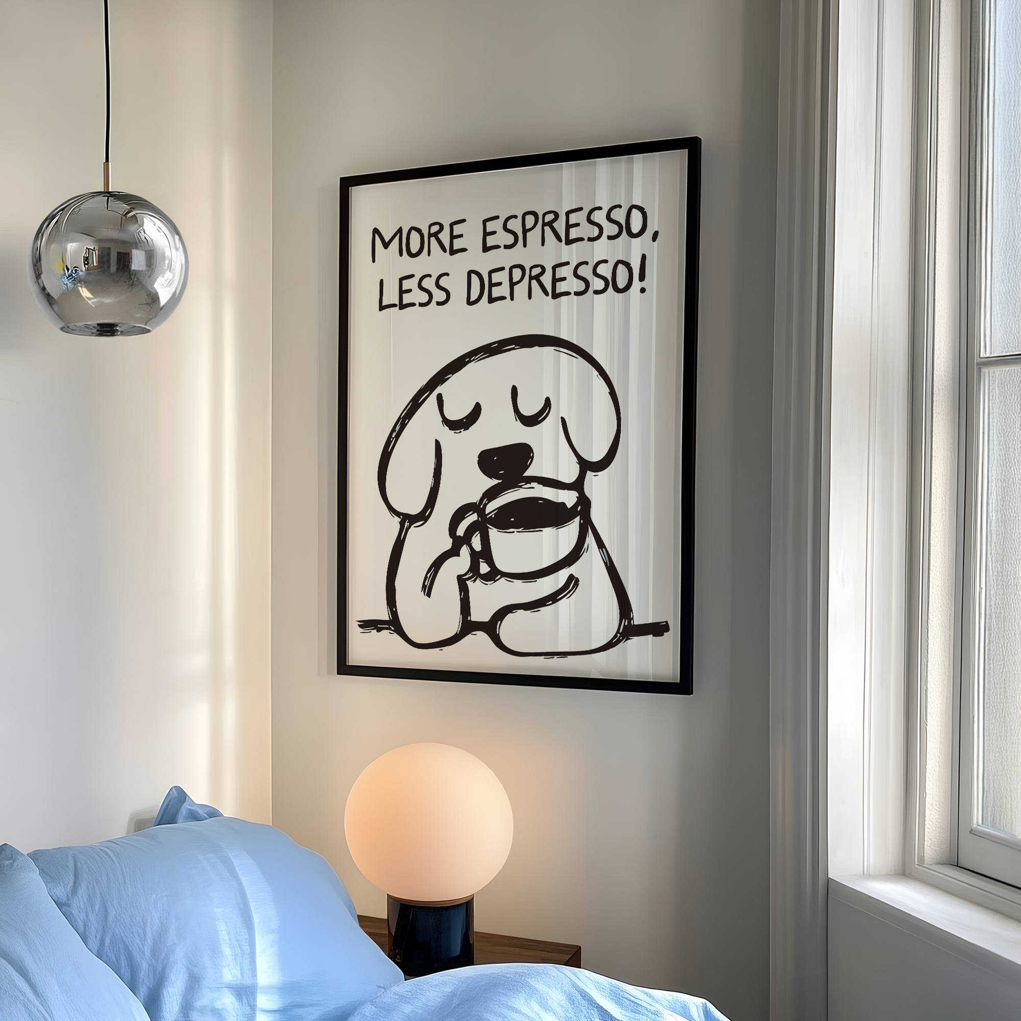 Retro More Espresso Less Depre - Home Decor On Wall บทวิจารณ์และราคา