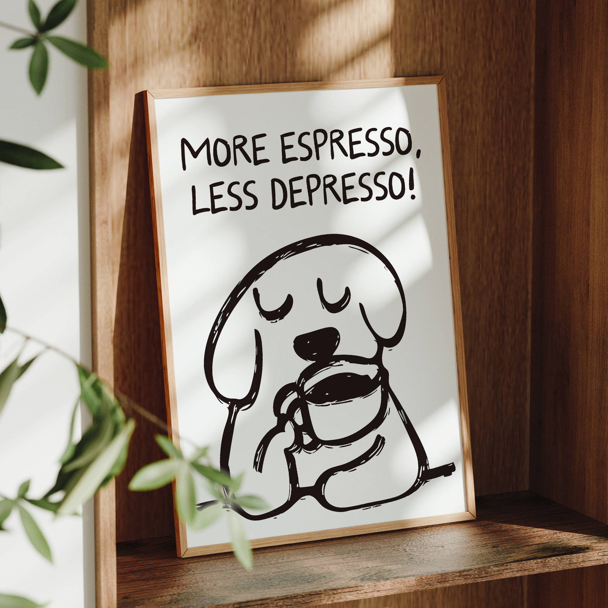 Retro More Espresso Less Depre - Home Decor On Wall บทวิจารณ์และราคา