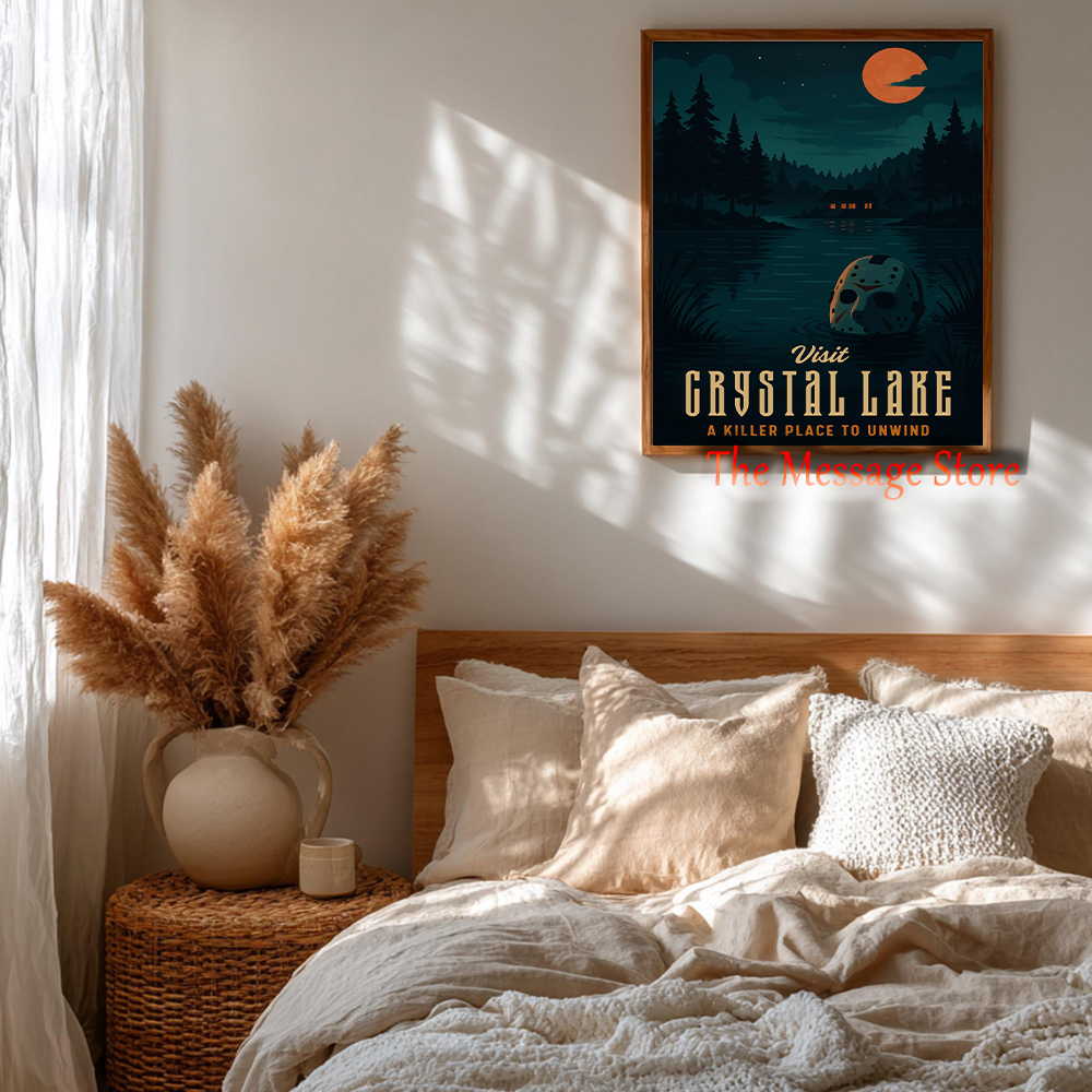 Halloween Horror Vintage Trave - Home Decor Location บทวิจารณ์และราคา
