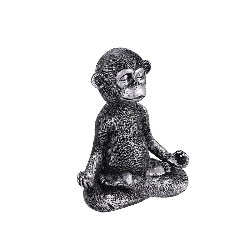 Meditating Monkey Statue Resin - Home Decor Living Room บทวิจารณ์และราคา