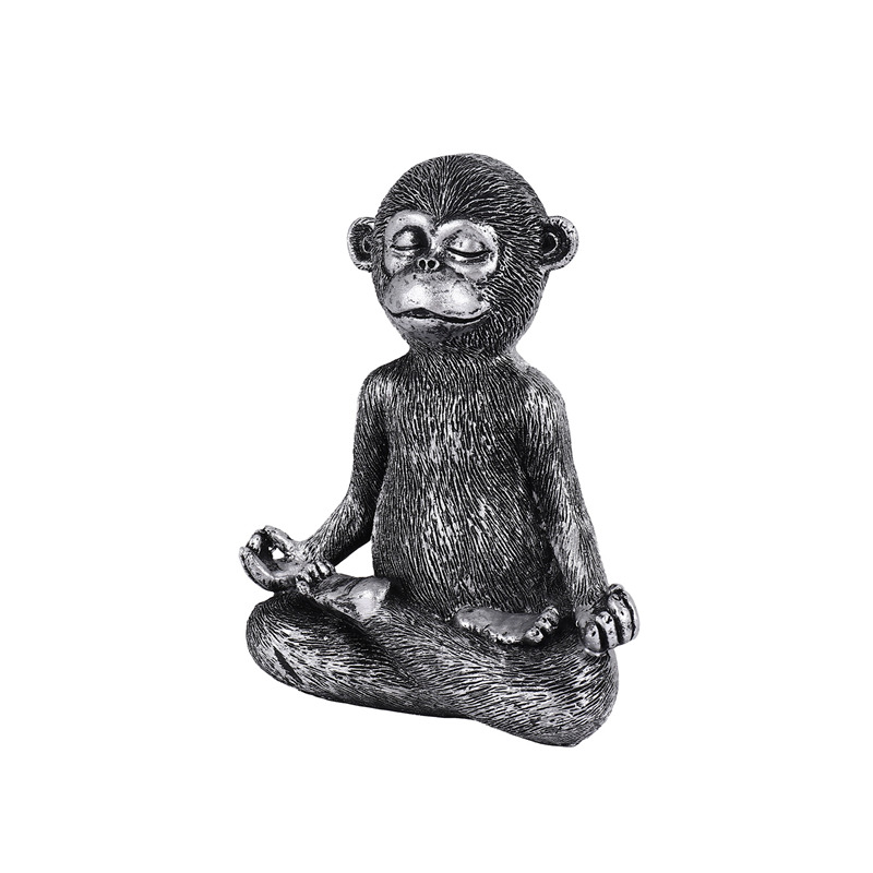 Meditating Monkey Statue Resin - Home Decor Living Room บทวิจารณ์และราคา