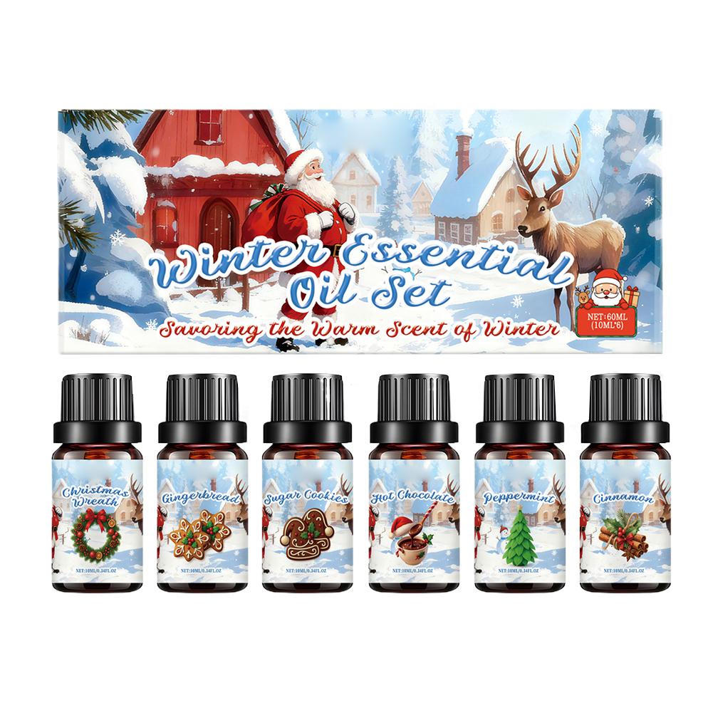 Winter Essential Oil Set 6PCS* - Home Decor Xmas Gifts บทวิจารณ์และราคา
