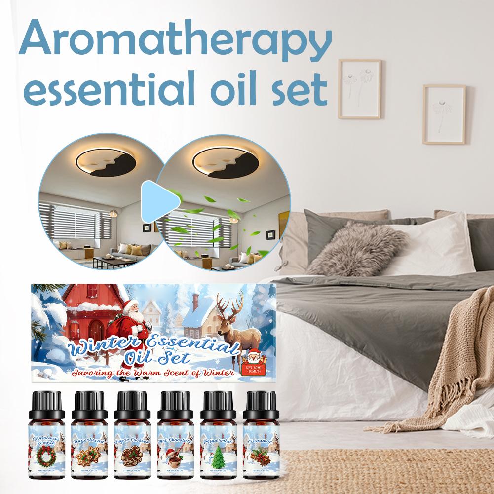 Winter Essential Oil Set 6PCS* - Home Decor Xmas Gifts บทวิจารณ์และราคา