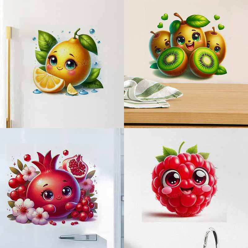 Cute Fruit Emoji Wall Stickers - Home Decor Emoji บทวิจารณ์และราคา