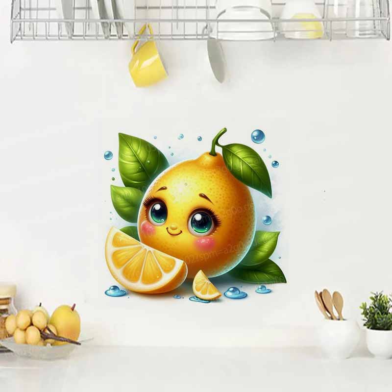 Cute Fruit Emoji Wall Stickers - Home Decor Emoji บทวิจารณ์และราคา