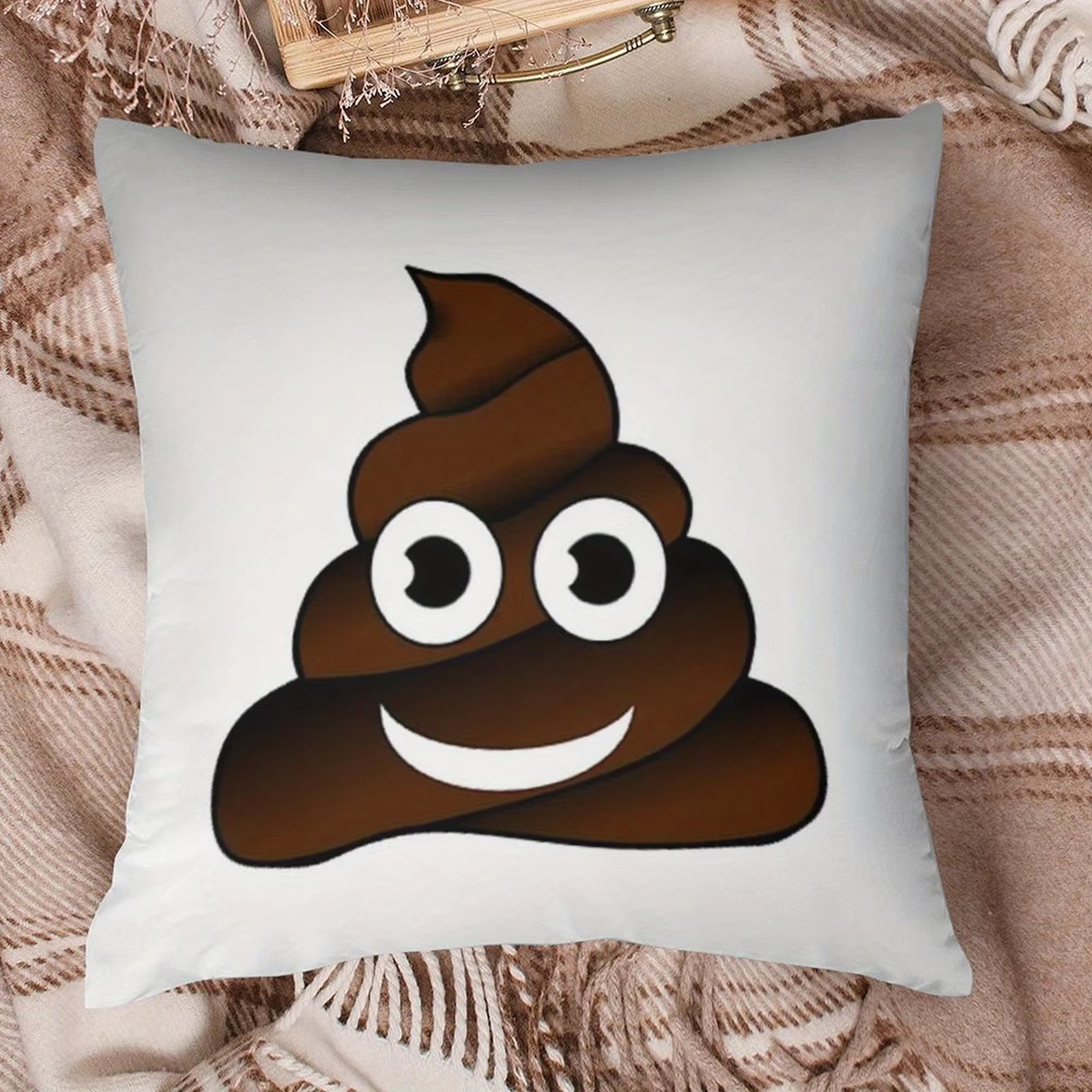 Double Sided Funny Poop Pillow - Home Decor Emoji บทวิจารณ์และราคา