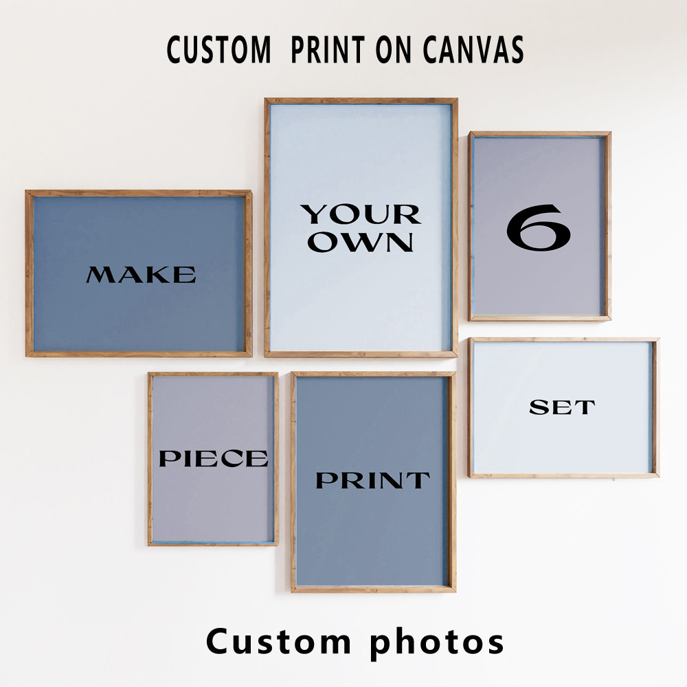 6pcs/set Custom Canvas Prints  - Home Decor Canvas บทวิจารณ์และราคา