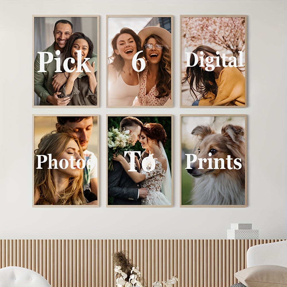 6pcs/set Custom Canvas Prints  - Home Decor Canvas บทวิจารณ์และราคา