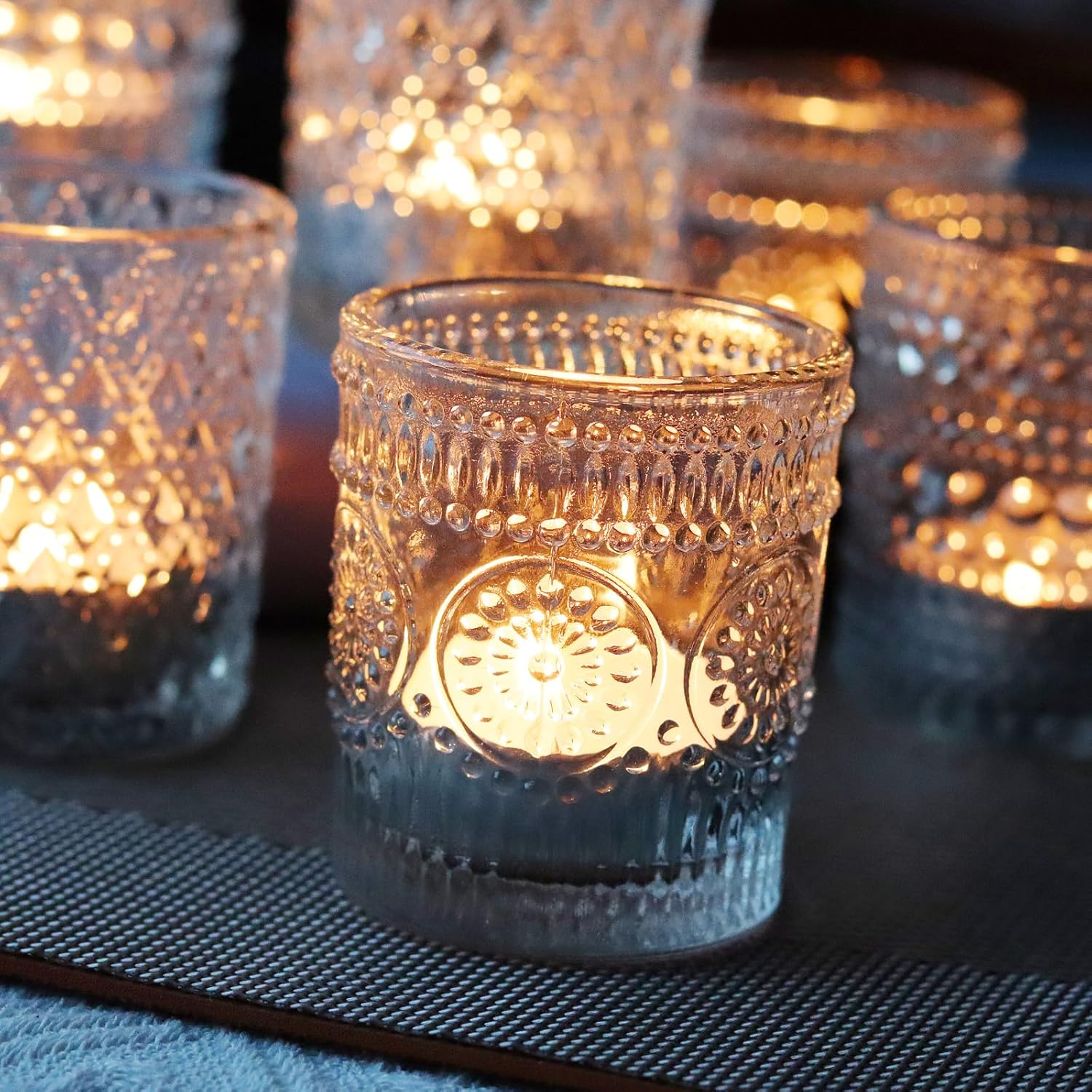 Clear Glass Votive Candle Hold - Home Decor Free Images บทวิจารณ์และราคา