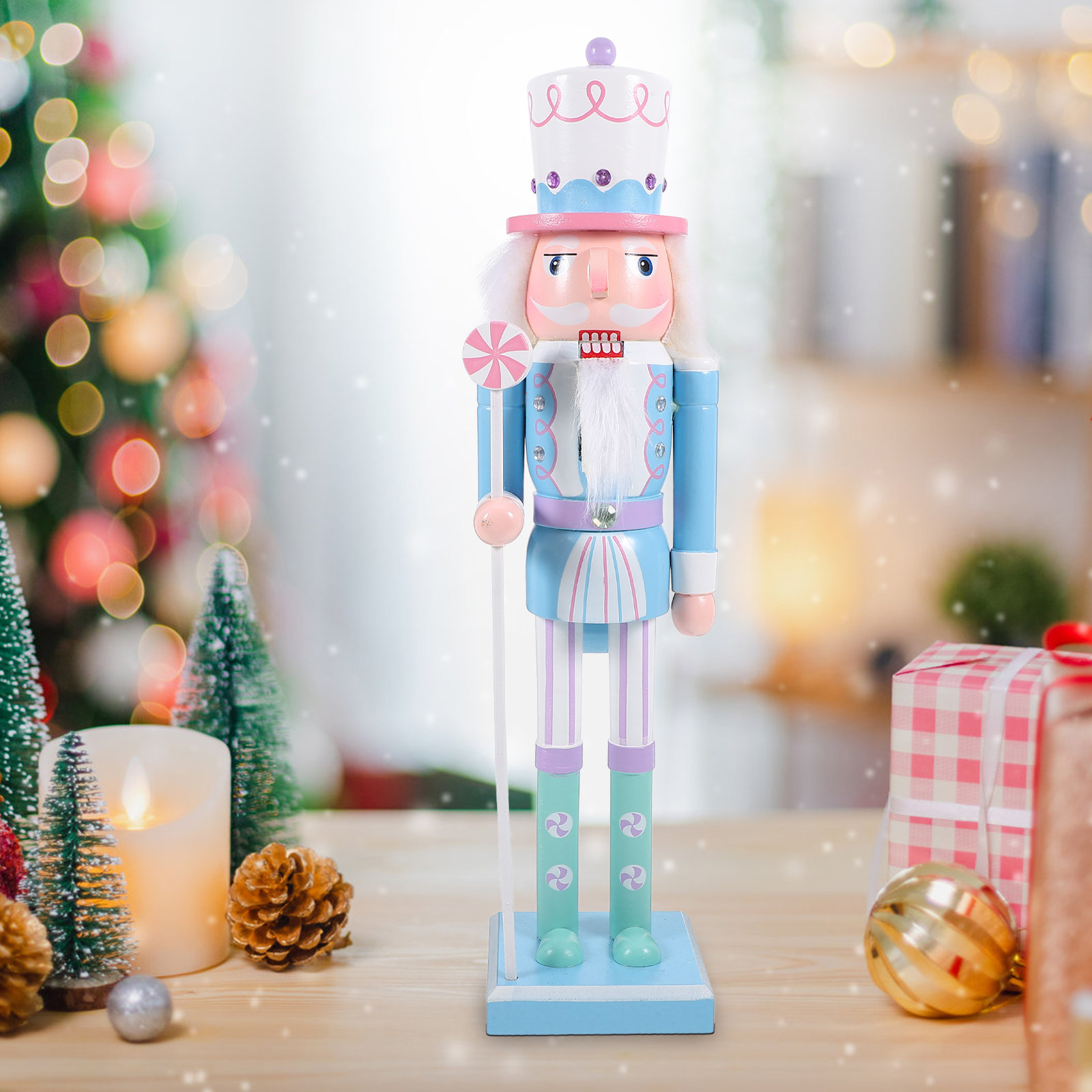 Wooden Christmas Nutcracker De - Home Decor Xmas Gifts บทวิจารณ์และราคา