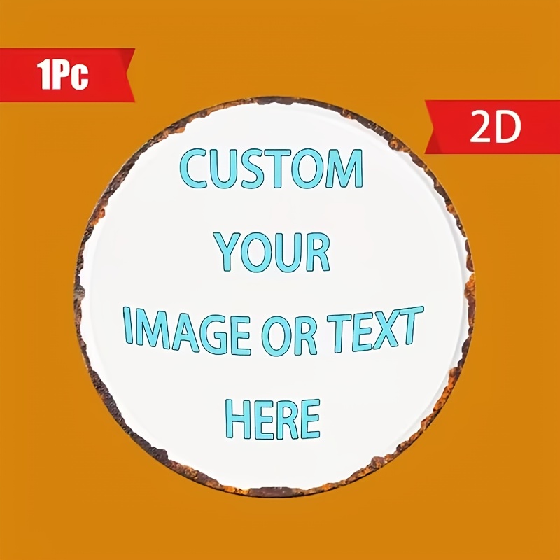 Custom Round Metal Tin Sign, P - Home Decor Free Images บทวิจารณ์และราคา